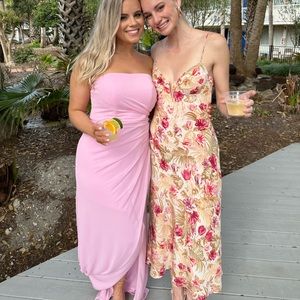 ASTR midi floral dress